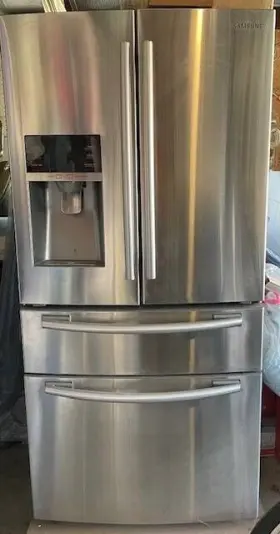 Rf25hmedbsr Samsung 4-door French Door 25 Cubic Feet Refrigerator-local Pick Up Only
