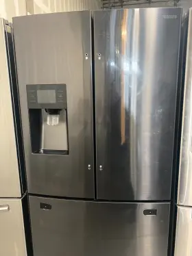 Rf263teaesg Samsung - 24.6 Cu. Ft. French Door Refrigerator With Thru-the-door Ice And Water