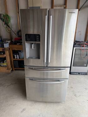Samsung Rf4267hars/xaa 26 Cu Ft 4-door French Door Stainless Fridge With Ice/water Rf4267hars