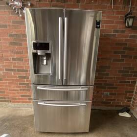 Samsung Rf4287h Stainless Steel French Door Refrigerator Ice Maker Water Dispenser Led