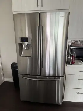 Rfg237aars Samsung French Door Refrigerator Model 23 Cu. Ft. Stainless Steel