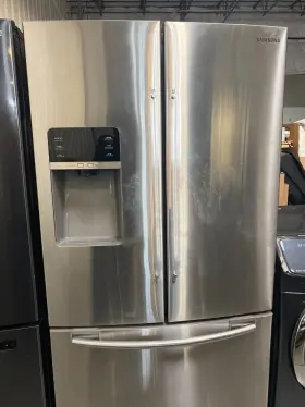Rfg297hdrs Samsung - 28.5 Cu. Ft. French Door Refrigerator With Thru-the-door Ice