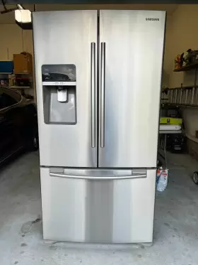 Rfg298hdrs Samsung 28.5-cu Ft French Door Refrigerator Read Description