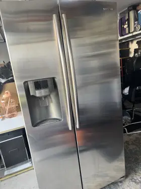 Rs25tdrs Samsung Side-by-side Refrigerator Stainless Steel Clearview Icemaker
