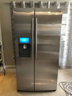 Rsg309aars Samsung 36 Inch Side By Stainless Steel Fridge With Lcd Screen Wifi