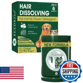 B0fxkrtztz Seedshub Pet Hair Remover For Laundry - Dog And Cat Upgraded Higher Dissolution Dete