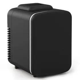 B0dc61ccs5 Simple Deluxe 4l/6 Can Mini Fridge Cooler Warmer Freon-free Refrigerator Black