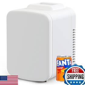 Simple Deluxe B0dfwnpx7z 4l/6 Can Mini Fridge Cooler Warmer Freon-free Small Refrigerator