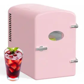 B0g4vvz7jp Simple Deluxe 6l/9 Can Mini Fridge With Viewing Window Portable Cooler And Warmer