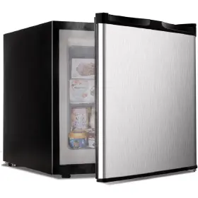 1000882065 Simzlife 1.1 Cu. Ft. Upright Freezer Mini Refrigerator Energy Saving Silver