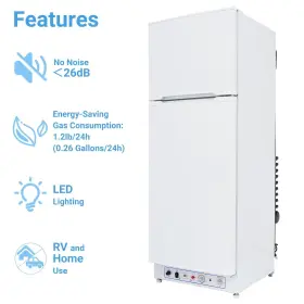 4326156332 Smad 9.3 Cu.ft Gas Propane Refrigerator Freezer Rv Fridge Off-grid Cabin Campervan Ac