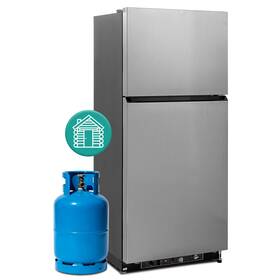 Smad Ddg-540s1u Gas Lpg Fridge Freezer Outdoor Rv Refrigerator With 19.07cu.ft 110v