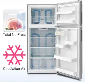 Ddt-663wsmu Smad 18 Cu.ft Top Freezer Refrigerator 120v Compact Fridge Reversible Door
