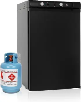 Dsg-100b2u-a-rs Smad Lpg Gas Refrigerator 3.5 Cu.ft Camper Motorhome Rv Top Freezer Off Grid