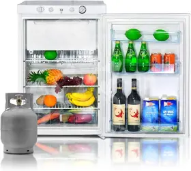 Dsg-100d1u-a Smad 3-way Propane Gas Refrigerator With Top Freezer Truck 3.5 Cu Ft Off-grid Rv