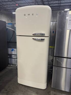 Smeg Ctd90dp2ns1 Fab50ulcr3-01-032-smeg 50s Retro Style 31 Inch 19.3 Cu Ft Cream Top Freezer Fridge