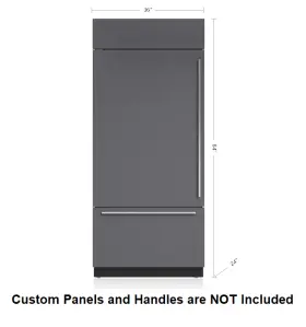 Bi-36u Sub-zero Bi-36u/o-lh 36 Inch Over/under Fridge Freezer Panel Ready - Display Unit