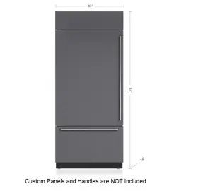 Bi-36uid Sub-zero Bi-36uid/o Panel Ready 36 Inch Refrigerator Freezer Internal With Dispenser Msrp 10 980