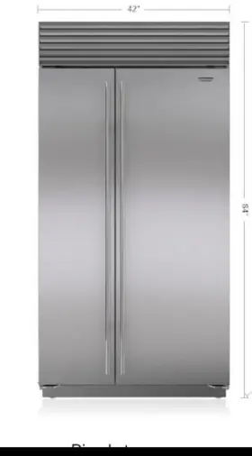 Bi-42sidsph Sub-zero Bi-42sid/s/ph 42 Inch Side-by-side Refrigerator/freezer - 2015 Model