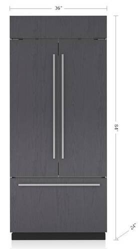 Sub-zero Cl3650ufdido Sub-zero Classic Series 36 Inch Panel R French Door Smart Refrigerator