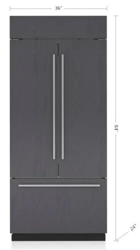 Cl3650ufdido Sub-zero Classic Series 36 Inch Panel R French Door Smart Refrigerator