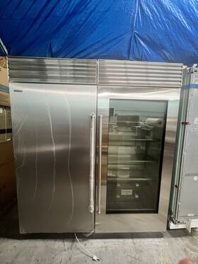Sub-zero Dec3650fil Sub-zero Bi36r 36 Inch Glass Door Refrigerator Bi36f Freezer