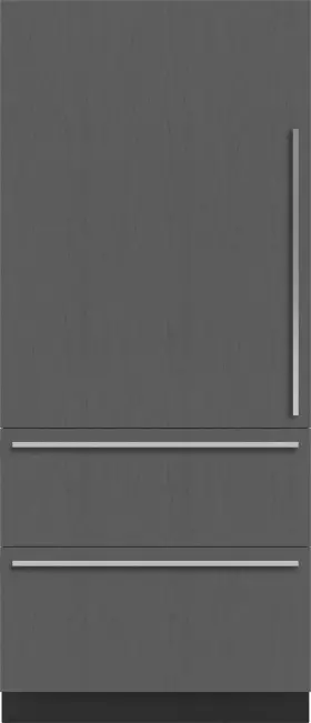 Det3650rl Sub-zero 36 Inch All Refrigerator Column Panel Ready Left Hinge