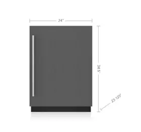 Uc-24ci-rh Sub-zero 24 Inch Panel Ready Undercounter Refrigerator Freezer R Hinge