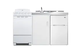 Summit Appliance 761101075495 60 Inch Wide All-in-one Kitchenette With Electric Coil Range