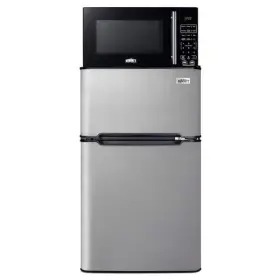 Summit Appliance 761101084596 3.2 Cu. Ft. Mini Refrigerator In Stainless Steel Look With Freezer