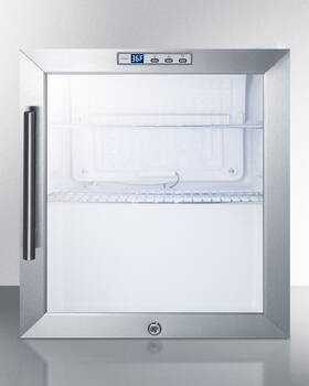 Summit Appliance Scr215lcss Commercially Approved Glass Door Refrigerator