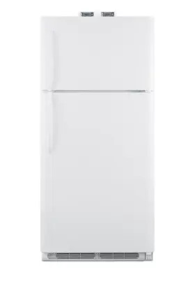Bkrf18w Summit Bkrf18 White 30 Inch W 18 Cu. Ft. Top Mount Refrigerator