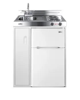C30el Summit 30 Inch W All-in-one Kitchen Unit - Refrigerator Stainless Steel