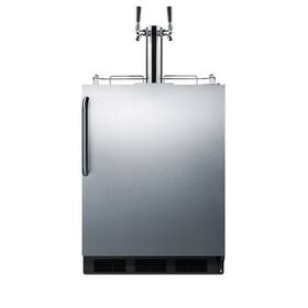 Summit Commercial Sbc54osbiadawkdtwin 24 Inch Wide Outdoor Wine Kegerator Ada Compliant