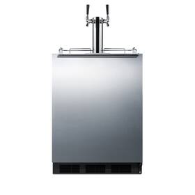Summit Commercial Sbc58blbiada 24 Inch Wide Built-in Kegerator Ada Compliant