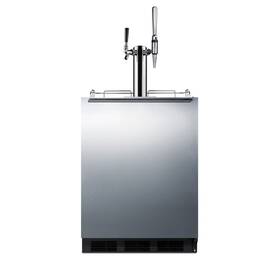 Summit Commercial Sbc58blbiadacmtwin 24 Inch Wide Built-in Coffee Kegerator Ada Compliant