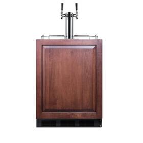 Summit Commercial Sbc58blbiadaifcftwin 24 Inch Wide Built-in Cold Brew Coffee Kegerator Ada Compliant Panel Not
