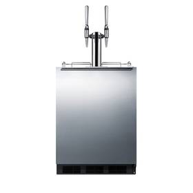 Summit Commercial Sbc58blbiadancftwin 24 Inch Wide Built-in Nitro Coffee Kegerator Ada Compliant