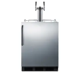 Sbc58blbicssada Summit Commercial 24 Inch Wide Built-in Kegerator Ada Compliant