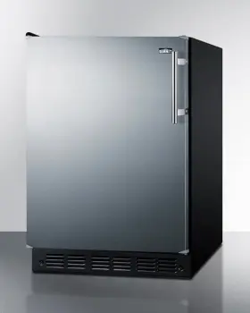 Ff6bk2sslhd Summit 24 Inch Under Counter Refrigerator 5.5 Cu.ft Left Door