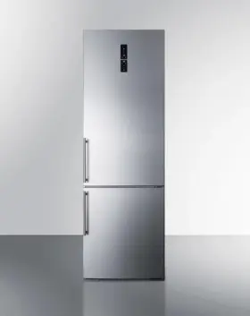 Ffbf249ss Summit 24 Inch Stainless Steel Counter Depth Bottom Freezer Refrigerator -