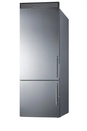 Ffbf279ssximh72lhd Summit Ffbf279ximh72lhd 28 Inch W 14.6 Cu. Ft. Bottom Freezer - Stainless Steel