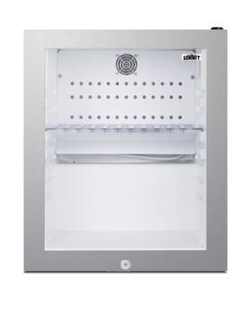 Summit Mb13glsslhd Compact Minibar Designed For The Display And Refrigeration Of Beverages S