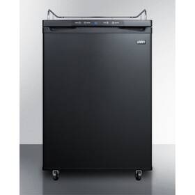 Summit Sbc635mnk Freestanding Residential Beer Dispenser In Black Auto Defrost With Digital Ther