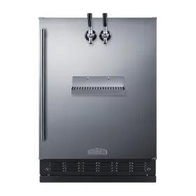 Sbc7brsfrtp Summit 24 Inch Wide Front Tap Built-in Beer Kegerator Sbc7brsfrtp Summit 24 Inch Wide Front Tap Built-in Beer Kegerator