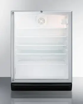 Scr600bglshada Summit 24 Inch Commercial Beverage Center With 5.5 Cu. Ft. Capaci
