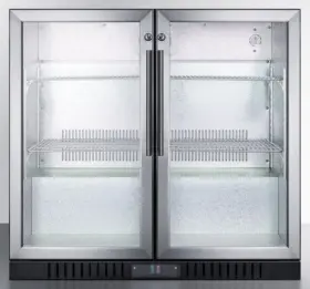 Scr7012dbcss Summit Scr7012dcss 36 Inch W 7.4 Cu. Ft. Merchandiser Refrigerator - Stainless Steel