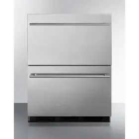 Sp6dbs2d7 Summit 24 Inch Built In 2-drawer Undercounter Commercial Refrigerator