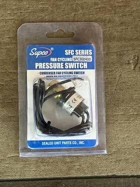 Supco 66dc80 Fan Cycle Switch 300 Psi Open 400 Close Fits Brand Sfc300400