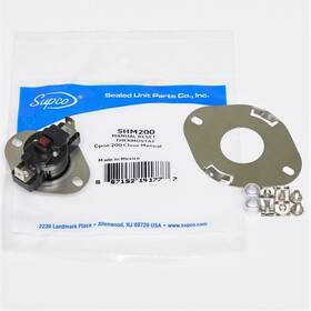 Supco 66dc84 Manual Reset Thermostat 200 Degrees F Brand Shm200